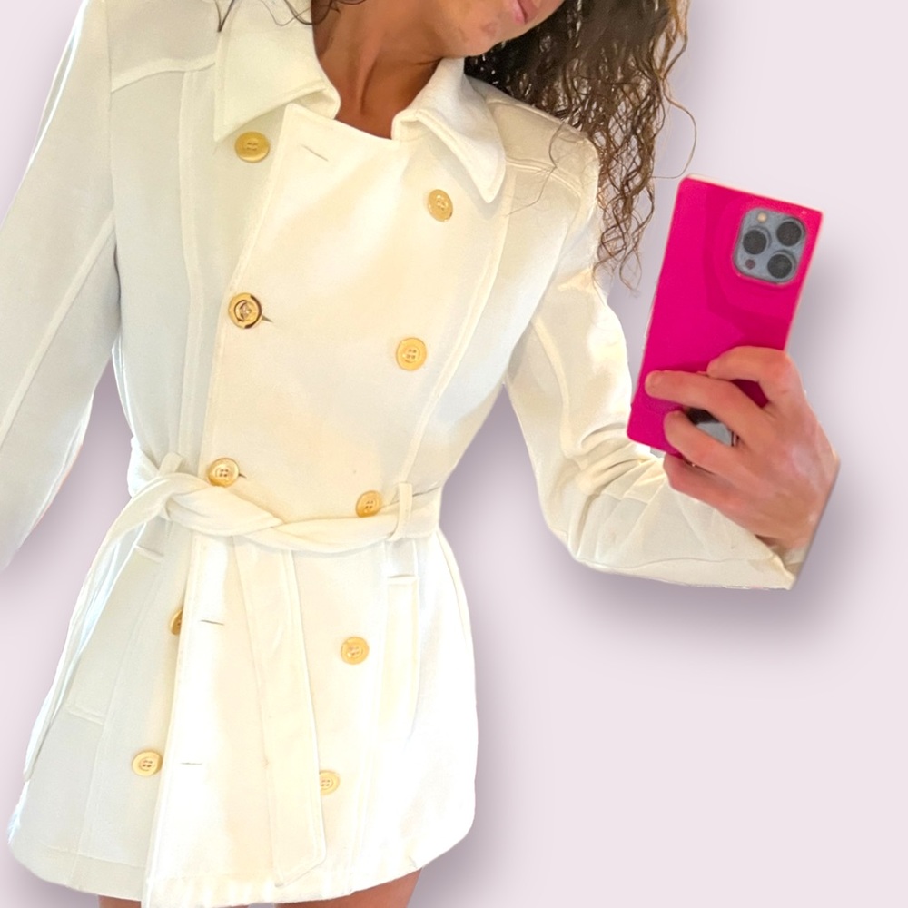 BeBe white Peacoat - Picture 4 of 11